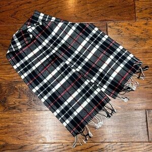 Softer than cashmere acrylic plaid scarf